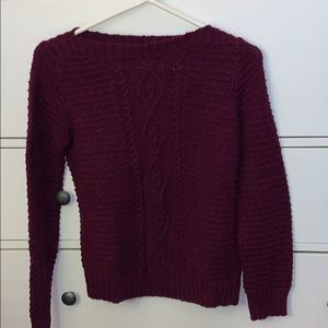 Burgundy sweater